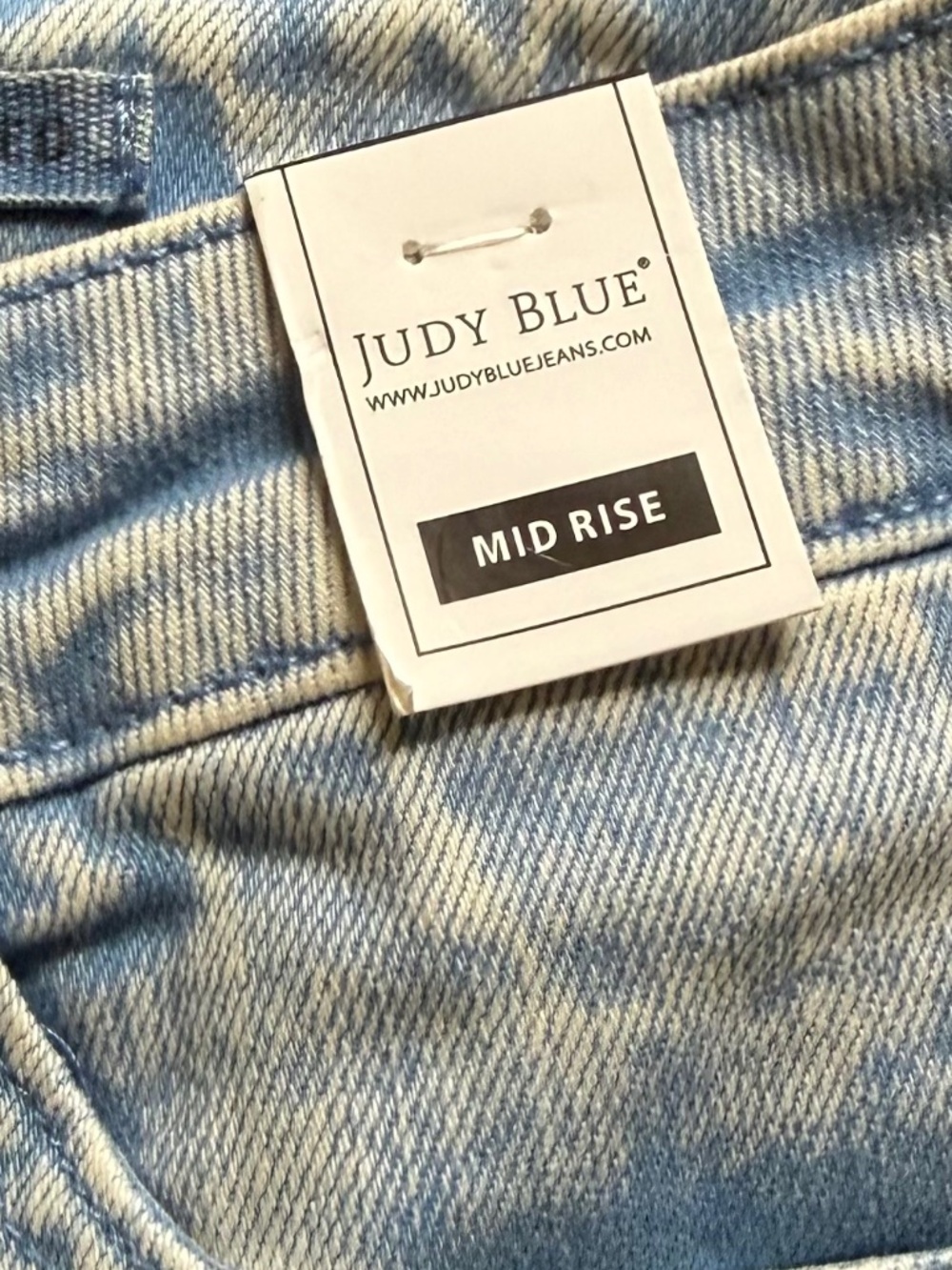 NWT Judy Blue Light Blue Acid Wash Denim Shorts XL - Picture 13 of 14